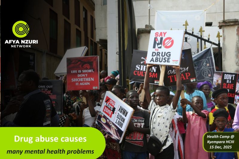 Drug abuse causes mental health problems